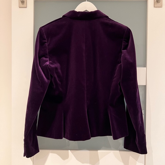 Ralph Lauren Purple Velvet Blazer - Picture 2 of 6